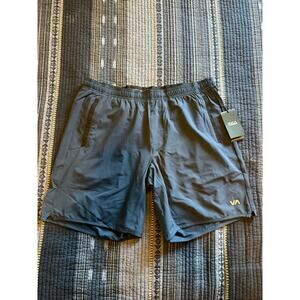 RVCA Yogger Stretch 17" Training Shorts Black Size Large
